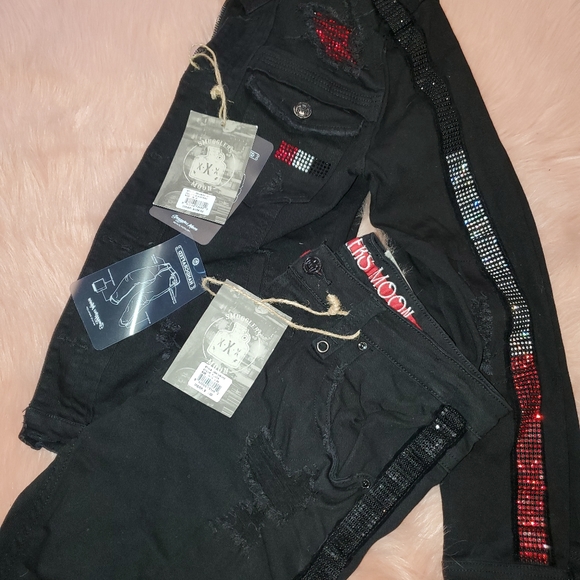 Brand new 2pc blinged Smugglers men's set - Picture 3 of 4